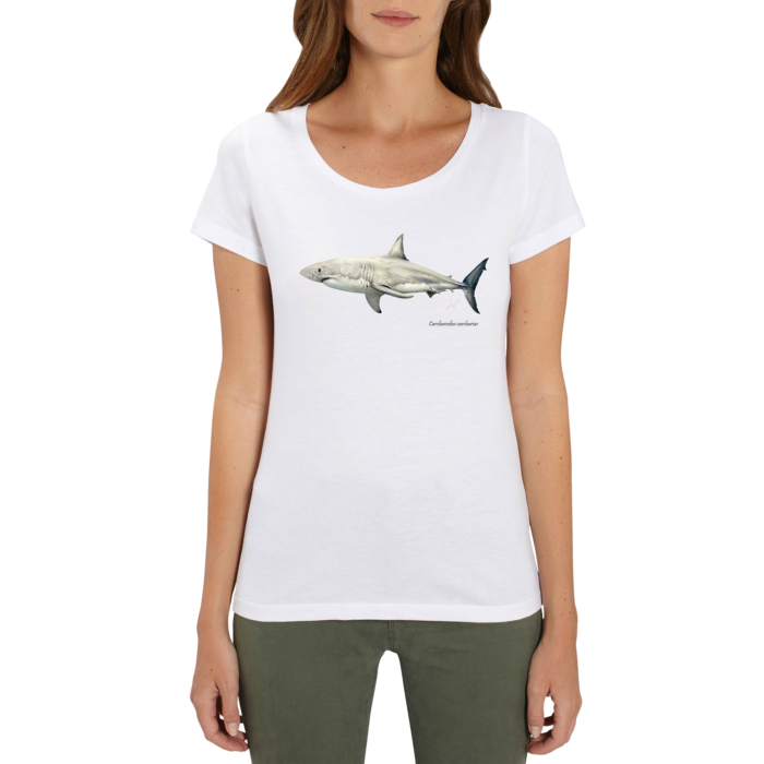 Camiseta Mujer Tiburón blanco - Imagen 3